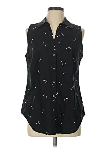 Ann Taylor Sleeveless Button-Down Shirt (view 1)