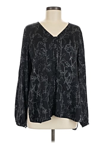 Classiques Entier Long Sleeve Silk Top (view 1)