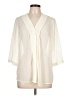 Coldwater Creek 100% Polyester Ivory 3/4 Sleeve Blouse Size 10 - 12 Petite - photo 1