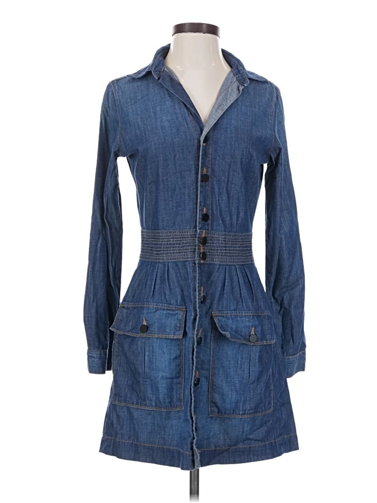 Pre-owned Frame Casual Dress In Blue
