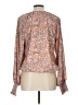 Evereve 100% Polyester Brown Long Sleeve Blouse Size L - photo 2