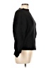Line & Dot Solid Black Pullover Sweater Size L - photo 4