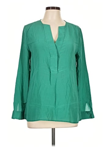 Banana Republic Long Sleeve Silk Top (view 1)