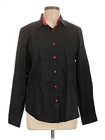 Karl Lagerfeld Paris Long Sleeve Button-Down Shirt (view 1)