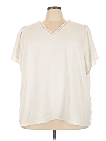 LC Lauren Conrad Short Sleeve Blouse (view 1)