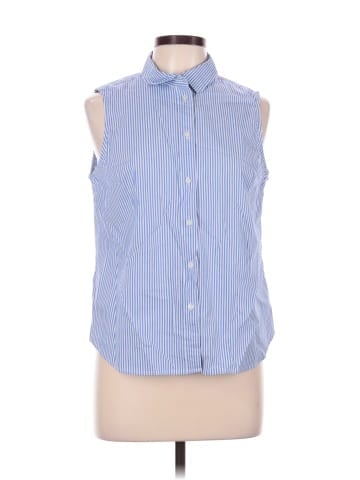 J.Crew Factory Store Sleeveless Button-Down Shirt (view 1)