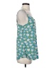 CAbi 100% Rayon Teal Sleeveless Blouse Size S - photo 4