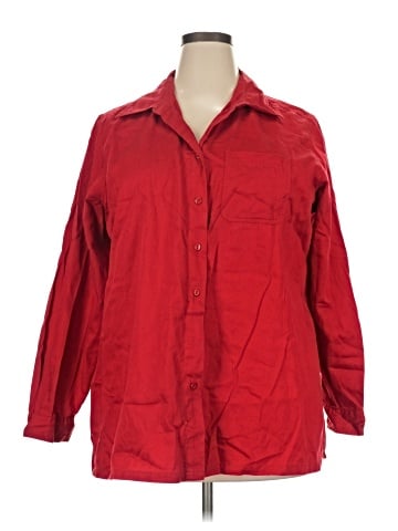St. John's Bay 3/4 Sleeve Button-Down Shirt (view 1)