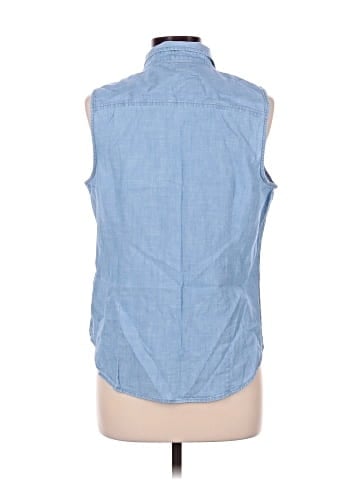 J.Crew Factory Store Sleeveless Button-Down Shirt (view 2)