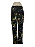 Chico's Floral Black Casual Pants Size Lg (2) - photo 2