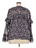 J.Crew 100% Polyester Purple 3/4 Sleeve Blouse Size 2X - photo 2