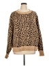 American Eagle Outfitters 100% Recycled Polyester Animal Print Tan Pullover Sweater Size XL - photo 1
