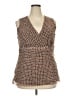 Pendleton 100% Silk Brown Sleeveless Silk Top Size 18 (tall) - photo 1