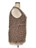 Pendleton 100% Silk Brown Sleeveless Silk Top Size 18 (tall) - photo 4