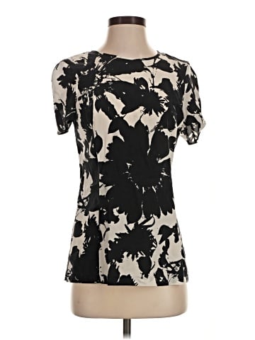 Ann Taylor Short Sleeve Silk Top (view 1)