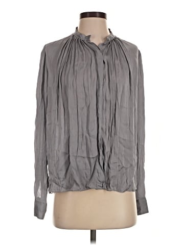 Vanessa Bruno Long Sleeve Silk Top (view 1)