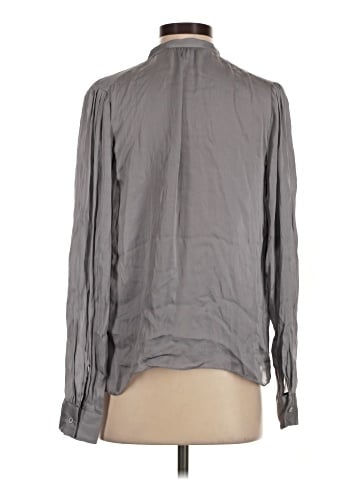 Vanessa Bruno Long Sleeve Silk Top (view 2)
