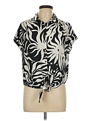 Rose + Olive Short Sleeve Blouse (view 1)