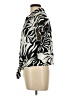 Rose + Olive 100% Polyester Black Short Sleeve Blouse Size L - photo 5
