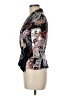Alberto Makali 100% Silk Print Black Blazer Size 8 - photo 5