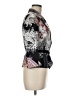 Alberto Makali 100% Silk Print Black Blazer Size 8 - photo 4