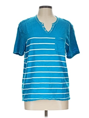 INC International Concepts Short Sleeve Henley (view 1)