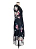 DKNY 100% Polyester Floral Black Cocktail Dress Size 10 - photo 4