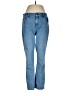 J.Jill Chevron-herringbone Blue Jeans Size 8 - photo 1