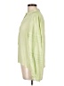 Intermix 100% Silk Green Long Sleeve Silk Top Size L - photo 5