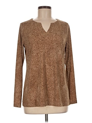 Susan Graver Long Sleeve Henley (view 1)