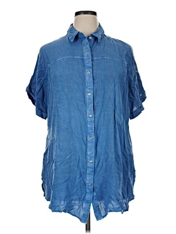 Yours Short Sleeve Blouse (view 1)