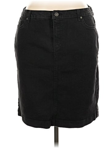 Gloria Vanderbilt Denim Skirt (view 1)