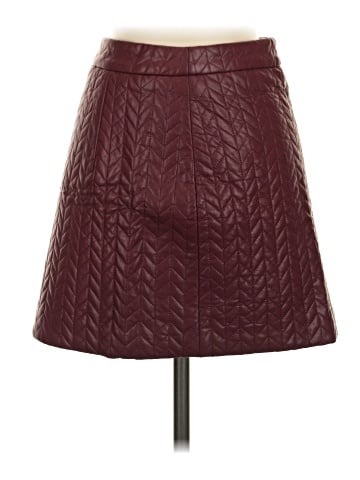 Commense Faux Leather Skirt (view 1)
