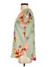 Express Outlet Floral Green Short Sleeve Blouse Size S - photo 5