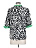 VOY 100% Polyester Green 3/4 Sleeve Blouse Size S - photo 2
