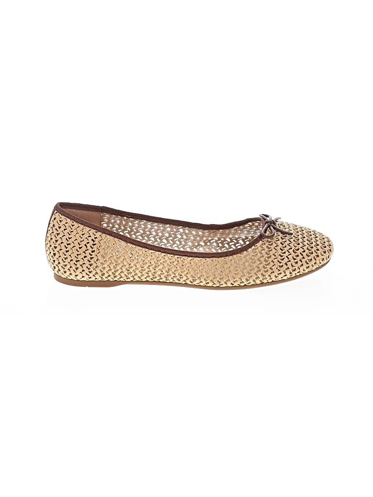 Pre-owned Coach Flats In Tan