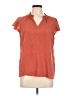 Nine West 100% Polyester Orange Short Sleeve Blouse Size L - photo 1