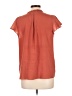Nine West 100% Polyester Orange Short Sleeve Blouse Size L - photo 2
