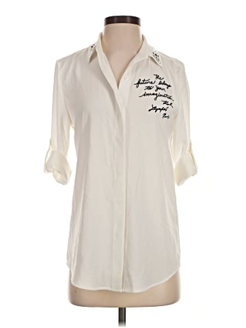 Karl Lagerfeld Paris 3/4 Sleeve Blouse (view 1)
