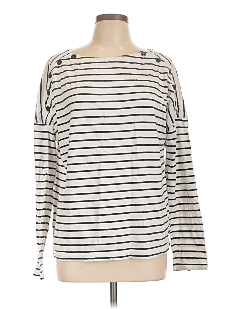 Pre-owned Stateside Long Sleeve T-shirt In Ivory
