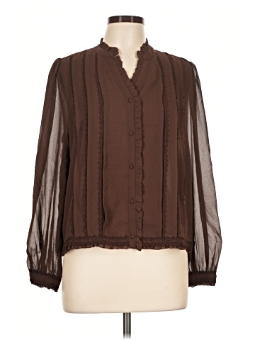 Adrianna Papell Long Sleeve Blouse (view 1)