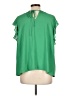 Ann Taylor Green Short Sleeve Blouse Size L - photo 2
