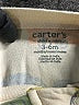Carter's 100% Cotton Print Ivory Long Sleeve Onesie Size 3-6 mo - photo 3