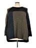 Nic + Zoe Color Block Black Pullover Sweater Size 3X - photo 1