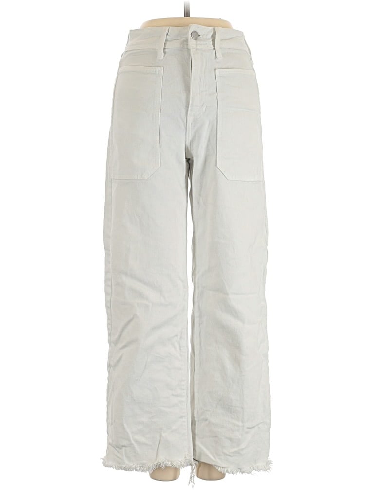 Pre-owned Just Black Jeans In Ivory