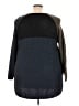 Nic + Zoe Color Block Black Pullover Sweater Size 3X - photo 2