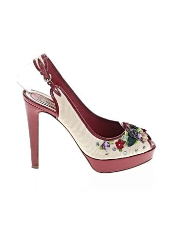 Moschino Vintage Platform Slingback Heels (view 1)
