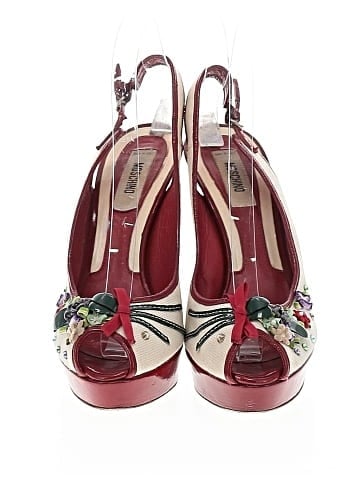 Moschino Vintage Platform Slingback Heels (view 2)