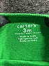 Carter's 100% Cotton Print Green Long Sleeve Onesie 0-3 MO / 3 MO - photo 3