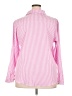 Unbranded 100% Polyester Stripes Pink Long Sleeve Blouse Size XXL - photo 2